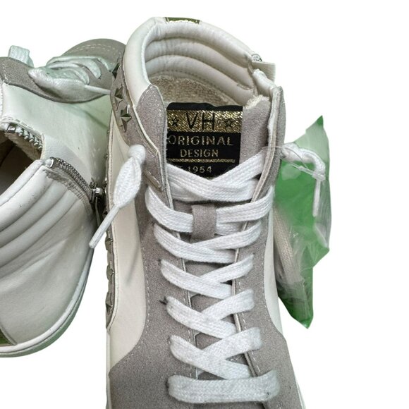 Vintage Havana SneakersGold trimmed multi Mix Star Studded High Tops SZ:8 - Picture 4 of 10